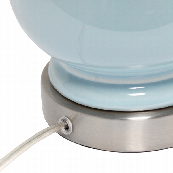 Lalia Home Dual Orb Table Lamp with Fabric Shade
