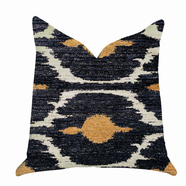 Plutus Luxury Throw Pillow (Blue Mixed Variety 3)