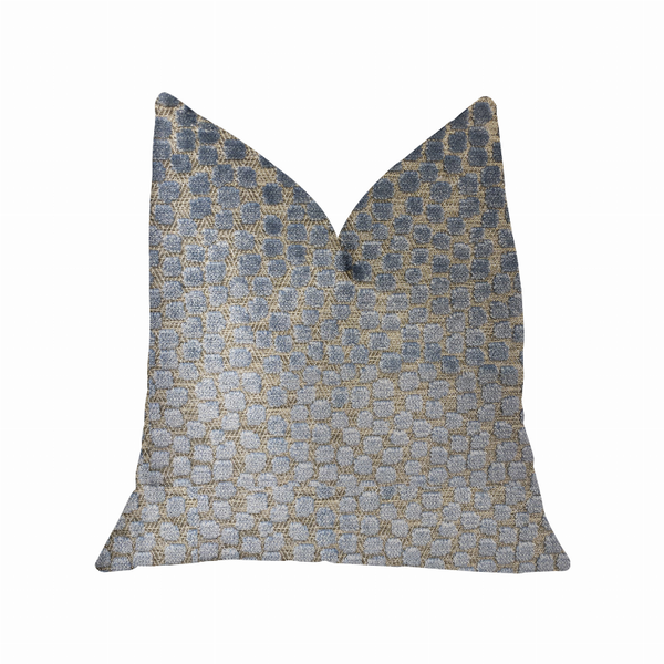 Plutus Luxury Throw Pillow (Blue Mixed Variety 3)