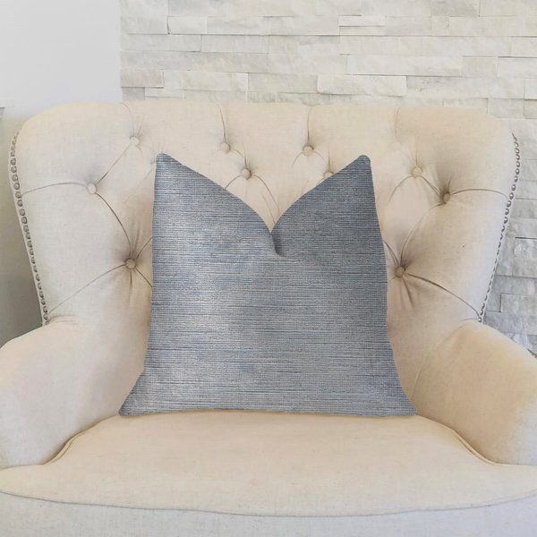 Plutus Luxury Throw Pillow (Blue Mixed Variety 3)