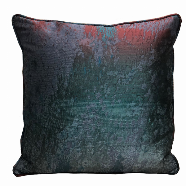 Plutus Luxury Throw Pillow (Blue Mixed Variety 3)